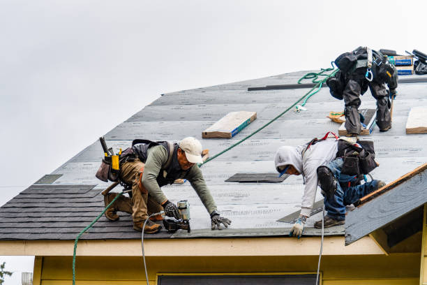 Professional Roofing technician working in Littleton, NH